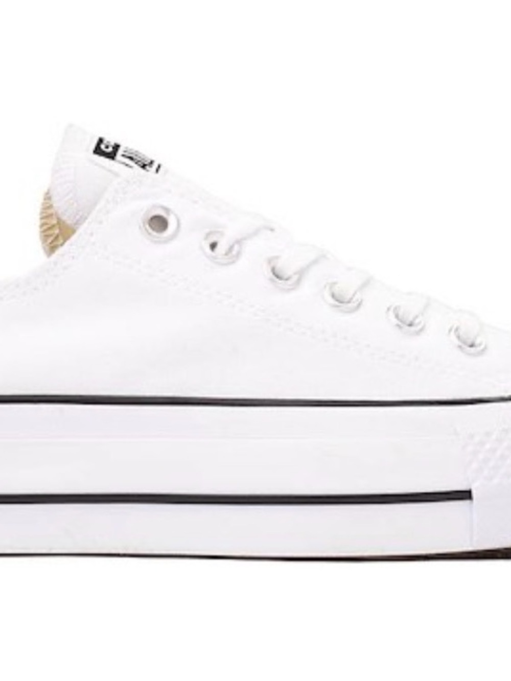Womens Converse Chuck Taylor All Star Lift Low-Top Sneaker - White - Picture 9 of 9